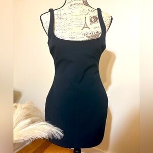 NWT Black Structured Mini Dress by Zara